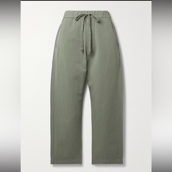 Citizens of Humanity Pony Cotton and Flax Drawstring Pants, Nova Green - Picture 2 of 11